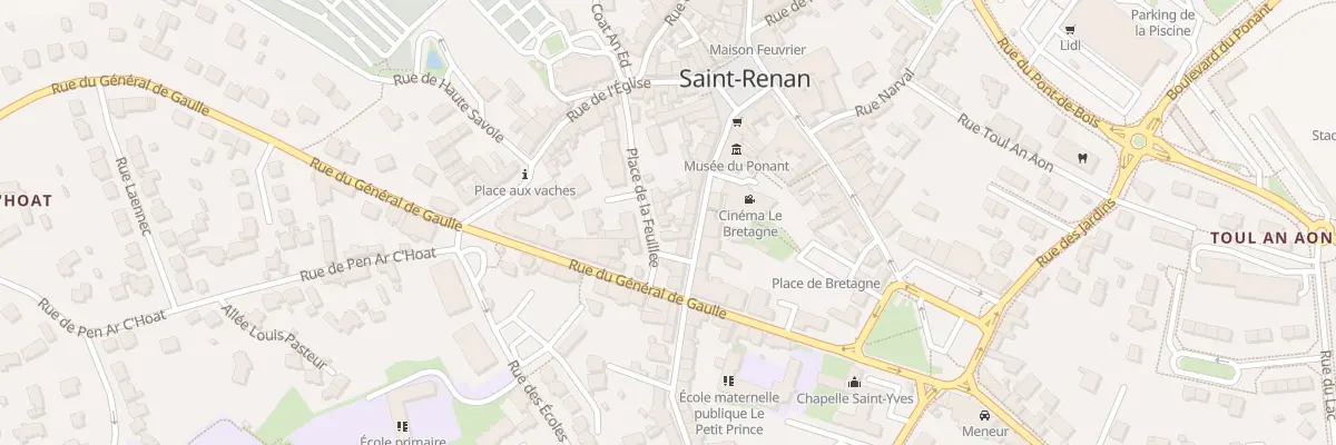 Plan du 8 Pl de la Feuillée à Saint-Renan