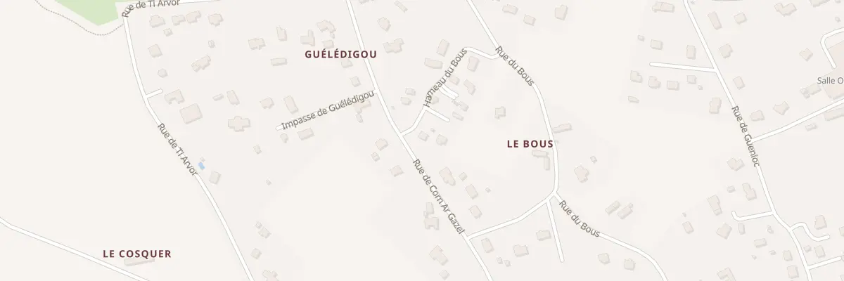 Plan du 44 Rue de Korn Ar Gazel à Saint-Pabu