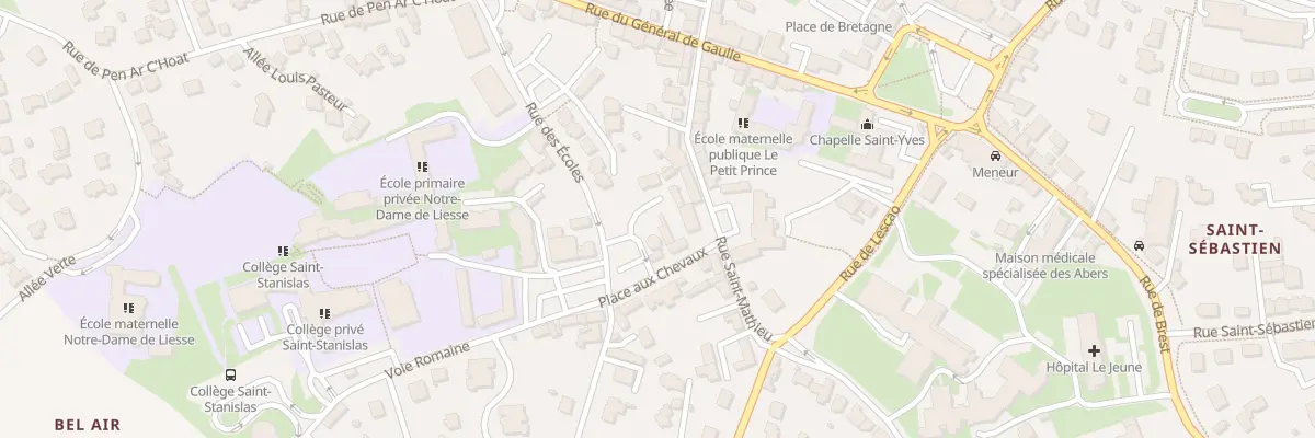 Plan du 1 Pl aux Chevaux à Saint-Renan