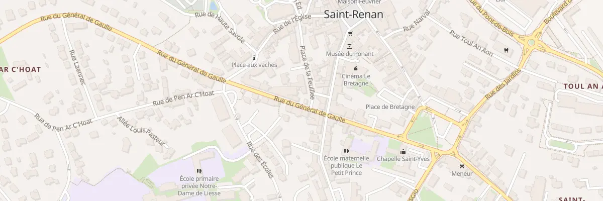 Plan du 5 Rue Gen de Gaulle à Saint-Renan