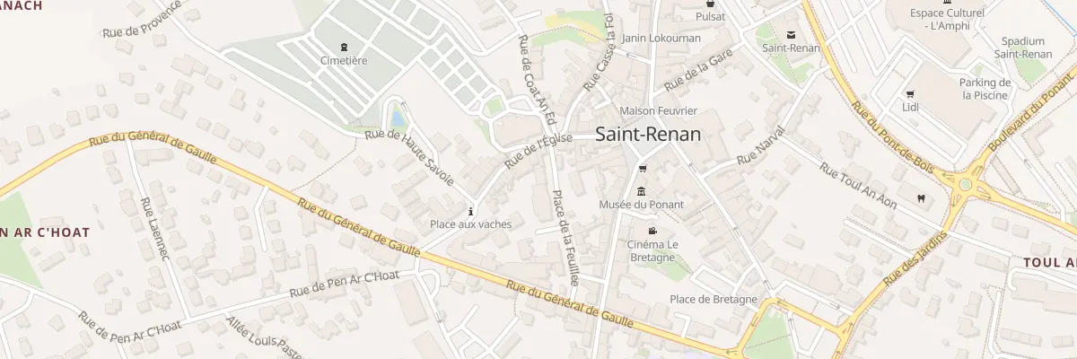 Plan du 1 Pl de la Feuillée à Saint-Renan