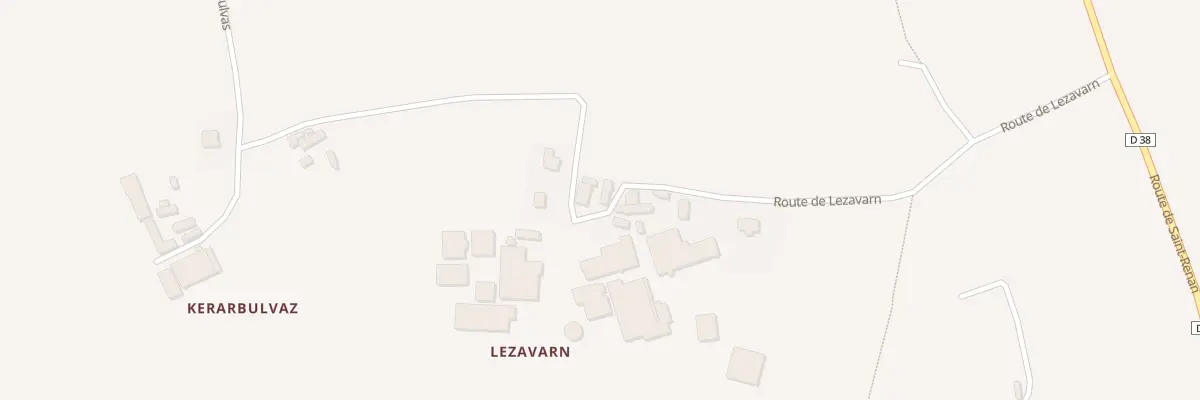 Plan du 425 Rte de Lezavarn à Plouzané