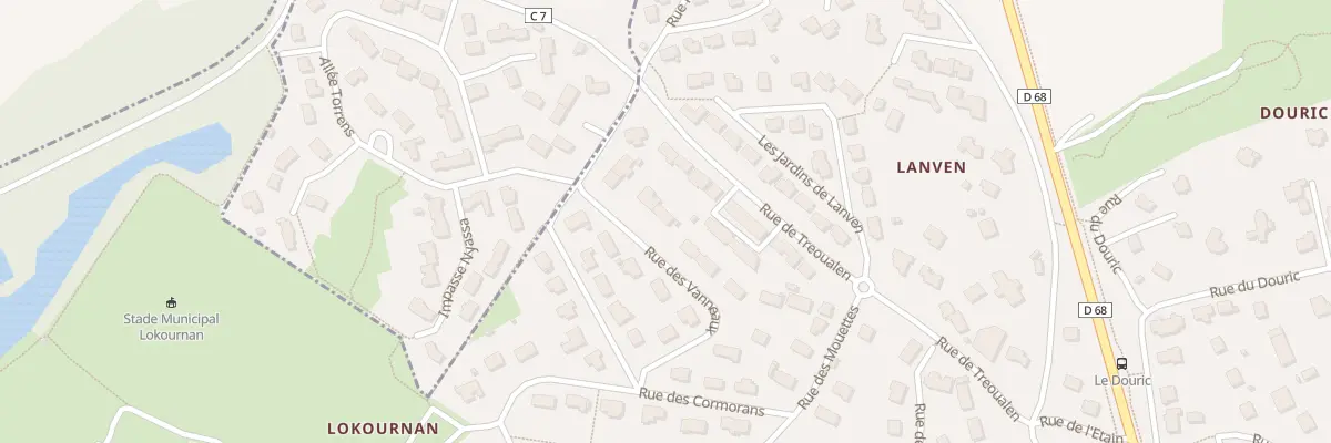 Plan du 13 Rue des Vanneaux à Saint-Renan
