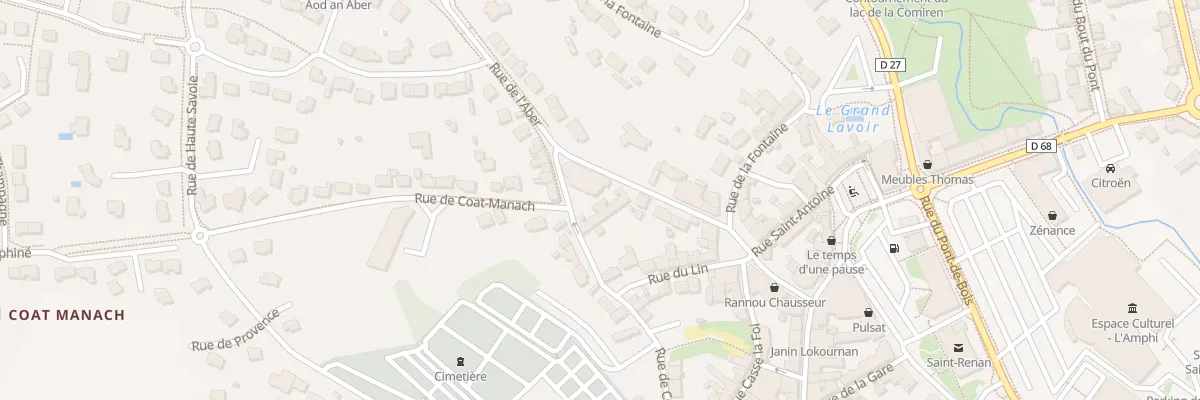 Plan du 8 Rue de l’Aber à Saint-Renan