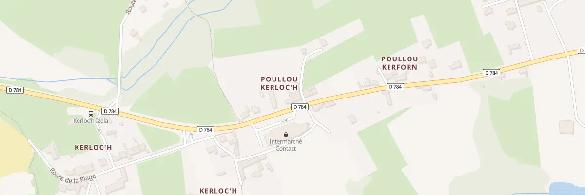 Plan du 216 Poullou Kerloch à Primelin