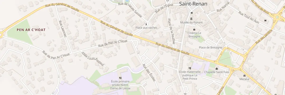 Plan du 24 Rue Gen de Gaulle à Saint-Renan