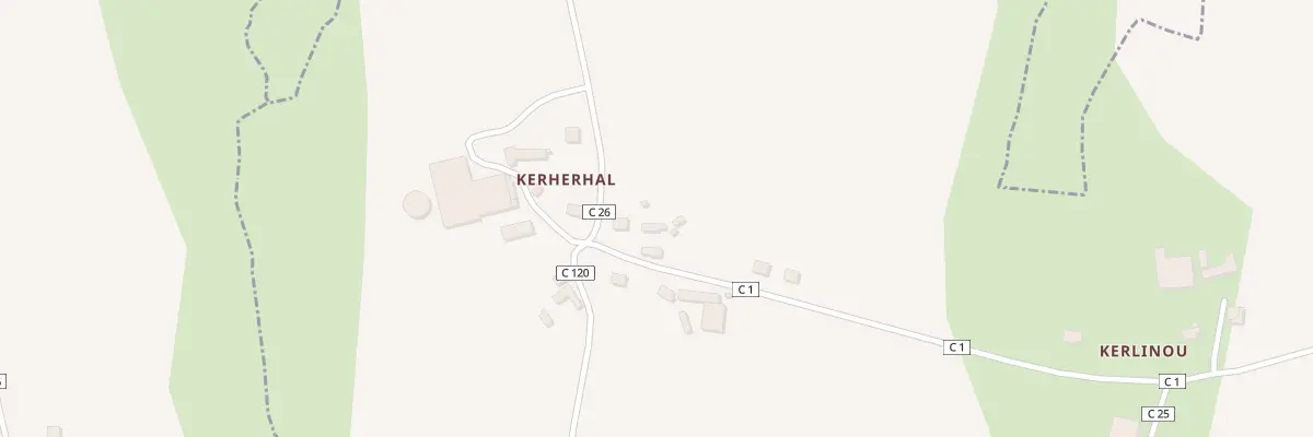Plan du 46 Kerherhal à Plouguin