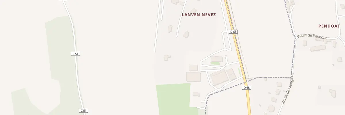Plan du 149B Lanven Nevez à Lanrivoaré