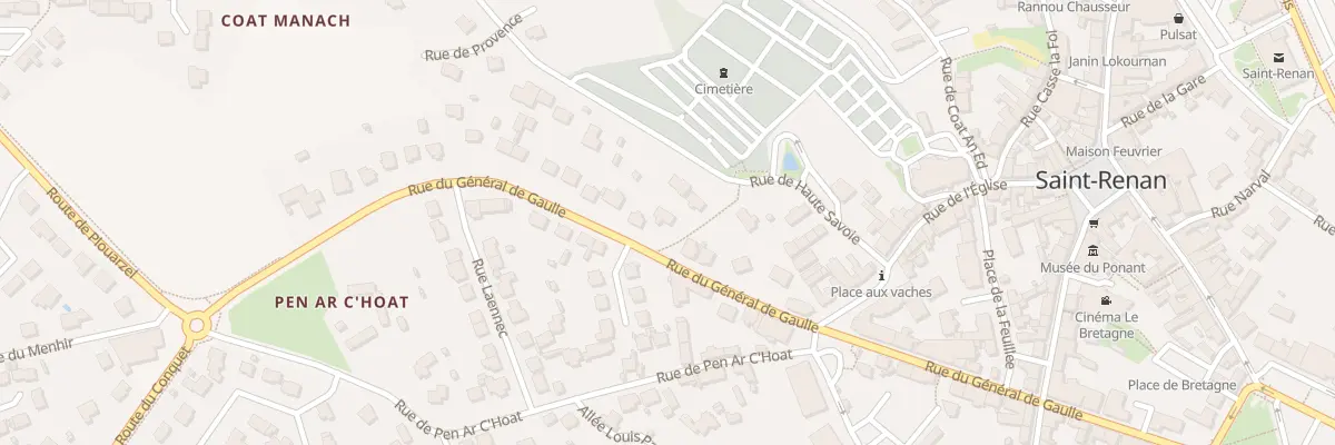 Plan du 17 Rue Gen de Gaulle à Saint-Renan