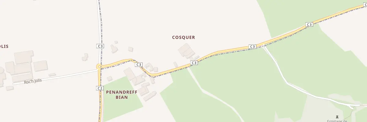 Plan du 3 Cosquer à Tréouergat