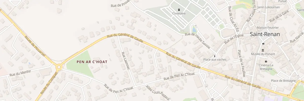 Plan du 34 Rue Gen de Gaulle à Saint-Renan
