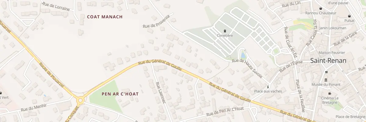 Plan du 25 Rue Gen de Gaulle à Saint-Renan
