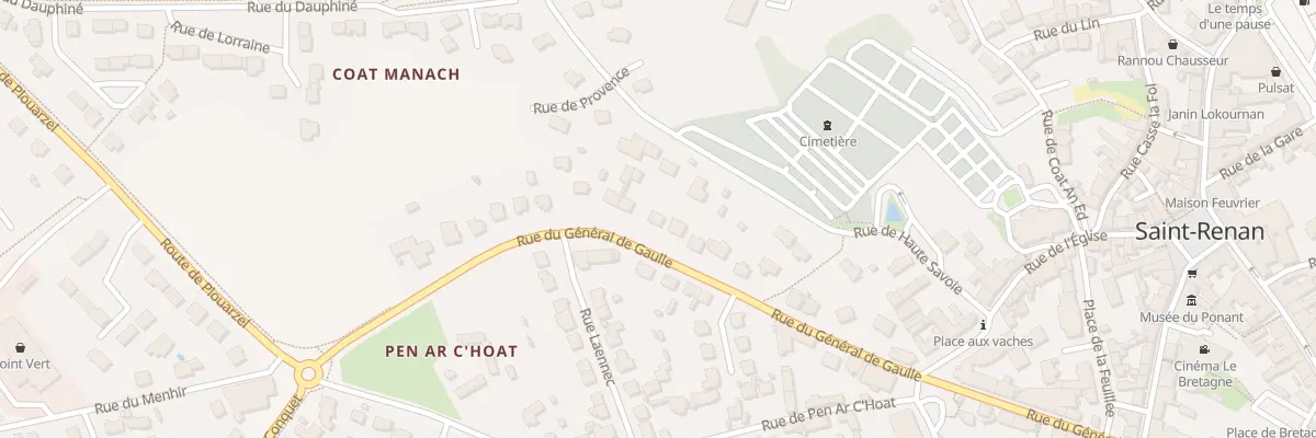 Plan du 27 Rue Gen de Gaulle à Saint-Renan