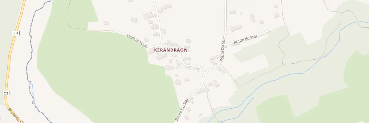 Plan du 152 Kerandraon à Primelin