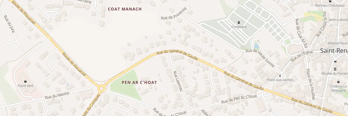 Plan du 42 Rue Gen de Gaulle à Saint-Renan