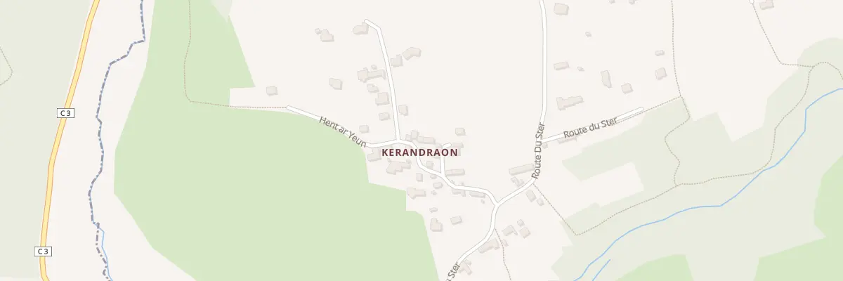 Plan du 14 Kerandraon à Primelin