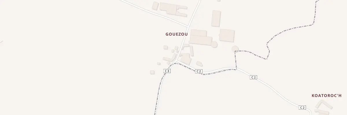 Plan du 33 Gouézou à Plourin