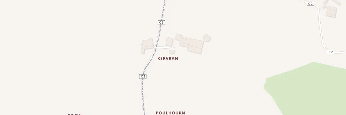 Plan du 1A Kervran à Tréouergat