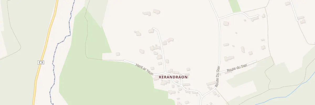 Plan du 168B Kerandraon à Primelin