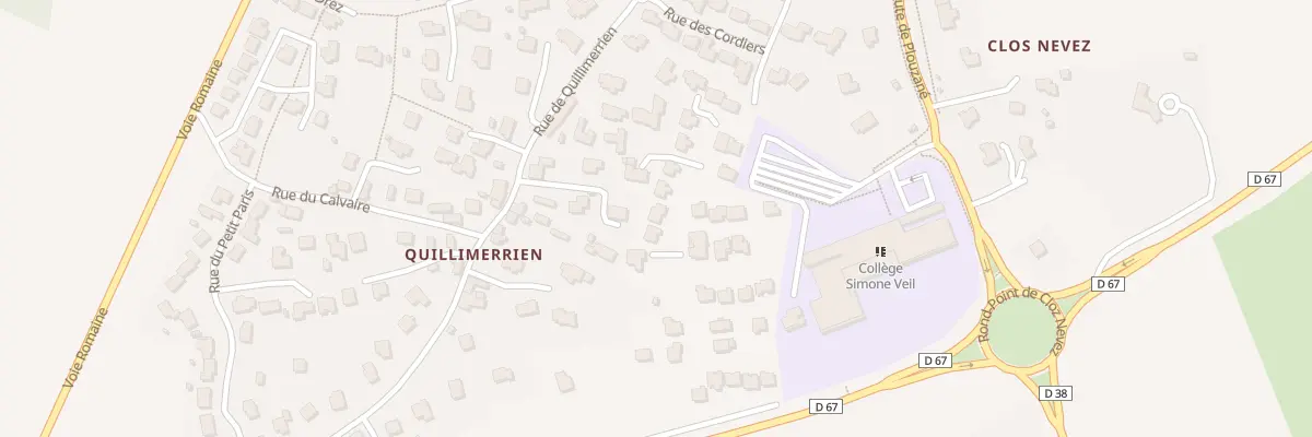 Plan du 15 Rue des Lavandières à Saint-Renan