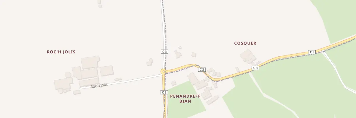 Plan du 6 Pen An Dreff à Tréouergat
