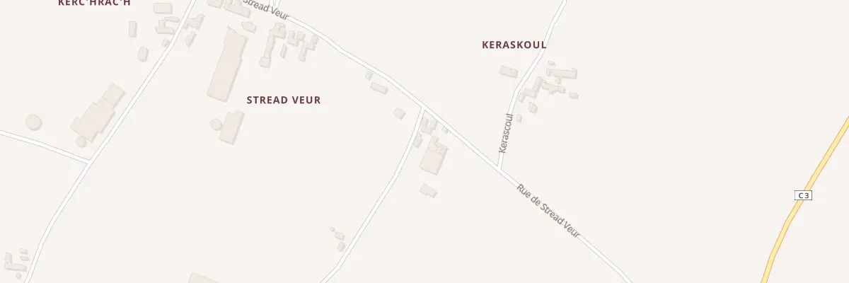 Plan du 20 Streat Veur à Saint-Pabu