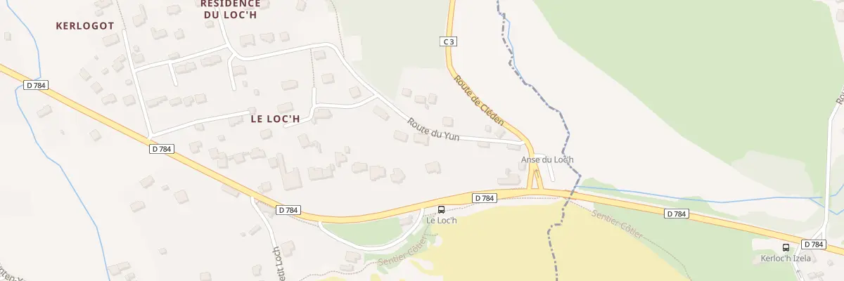 Plan du 835 Rte du Yun à Plogoff