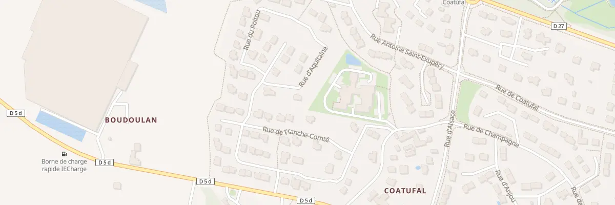 Plan du 8 Rue d’Aquitaine à Saint-Renan