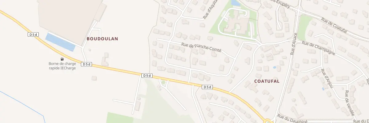 Plan du 2 Rue d’Auvergne à Saint-Renan