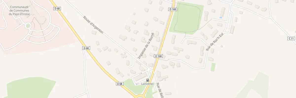 Plan du 9 Rte d’Argenton à Lanrivoaré