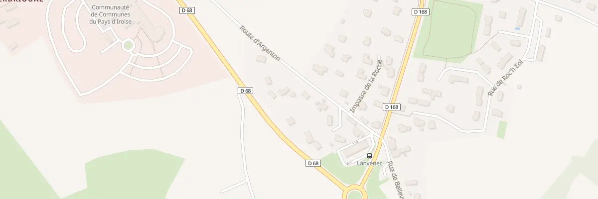 Plan du 8 Rte d’Argenton à Lanrivoaré