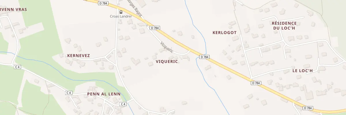 Plan du 857 Vicqueric à Plogoff