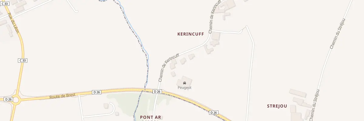 Plan du 3 Ham de Kerincuff à Lampaul-Ploudalmézeau