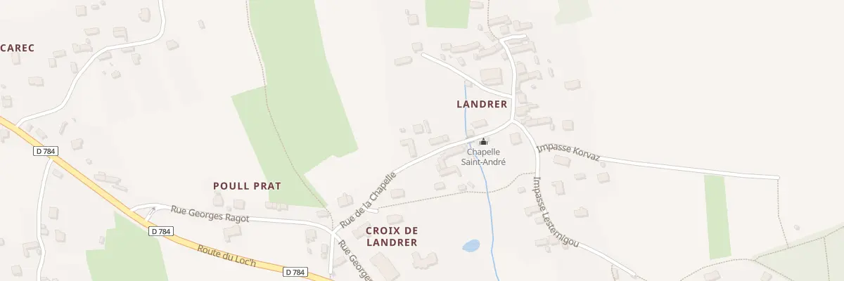 Plan du 866 Rue de la Chapelle à Plogoff