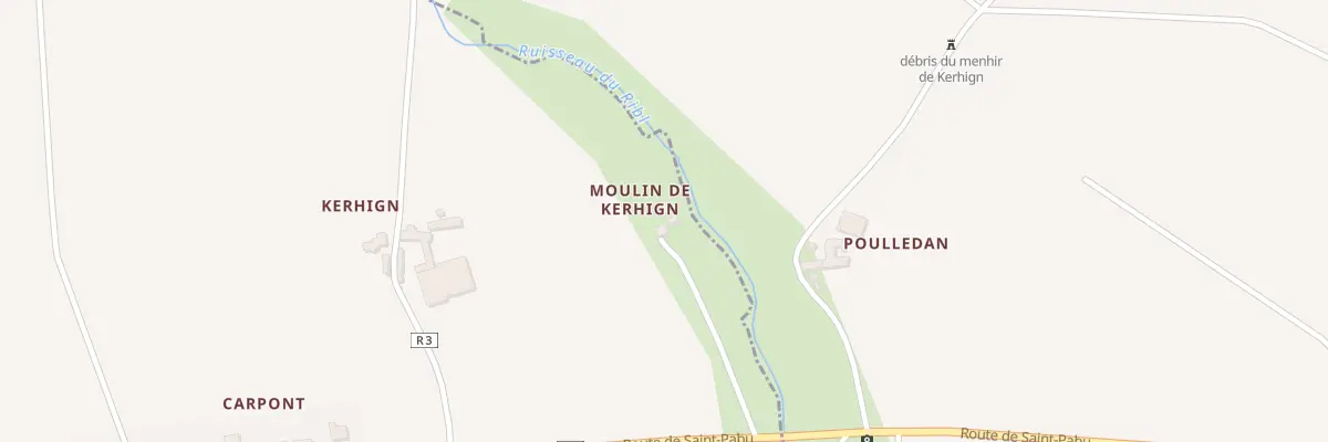 Plan du 141 Moulin de Kerhign à Lampaul-Ploudalmézeau