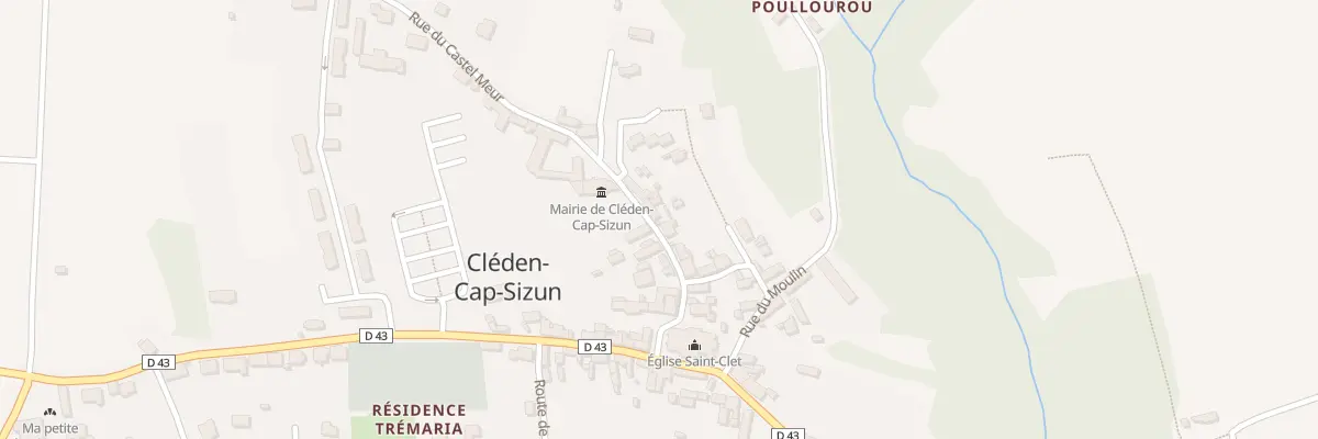 Plan du 12 Rue de Castel Meur à Cléden-Cap-Sizun