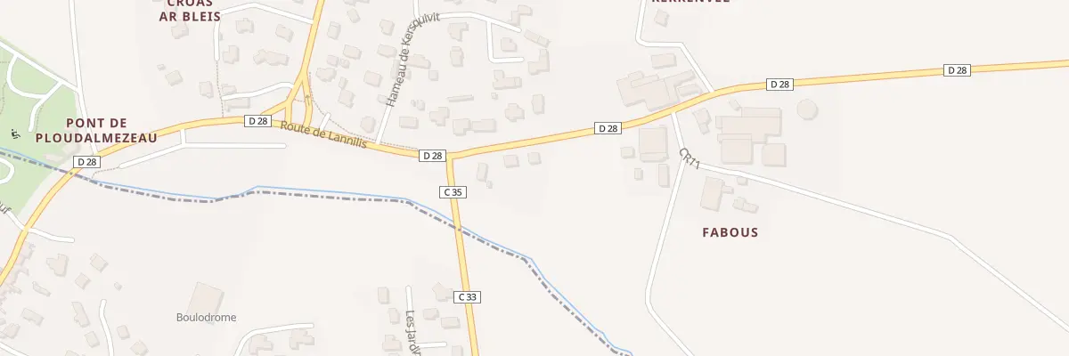 Plan du 12 Rte de Lannilis à Lampaul-Ploudalmézeau
