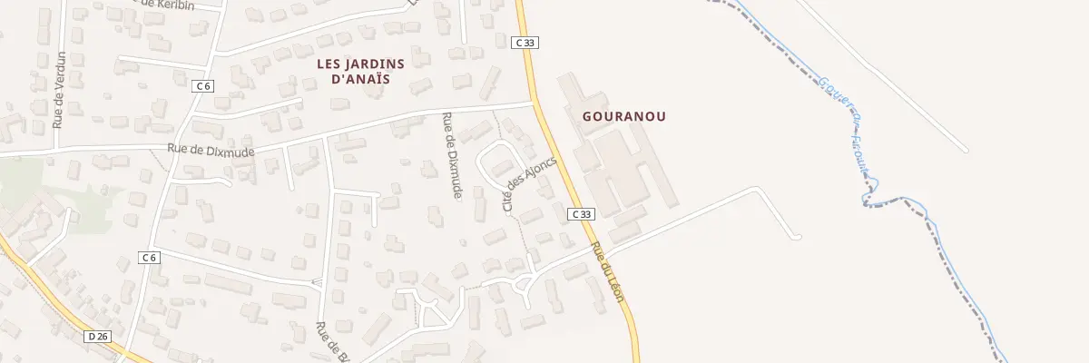 Plan du 1 Cite des Ajoncs à Ploudalmézeau