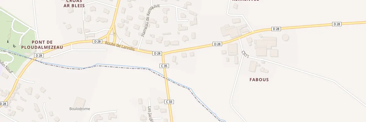 Plan du 11 Rte de Lannilis à Lampaul-Ploudalmézeau