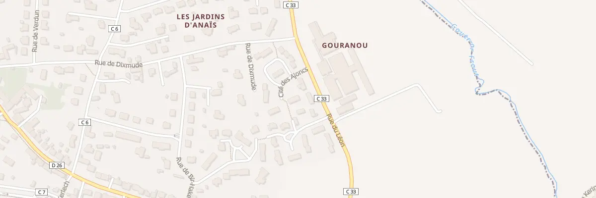 Plan du 5 Cite des Ajoncs à Ploudalmézeau