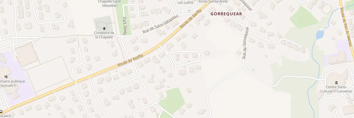 Plan du 1 Ham des Bourdons à Locmaria-Plouzané