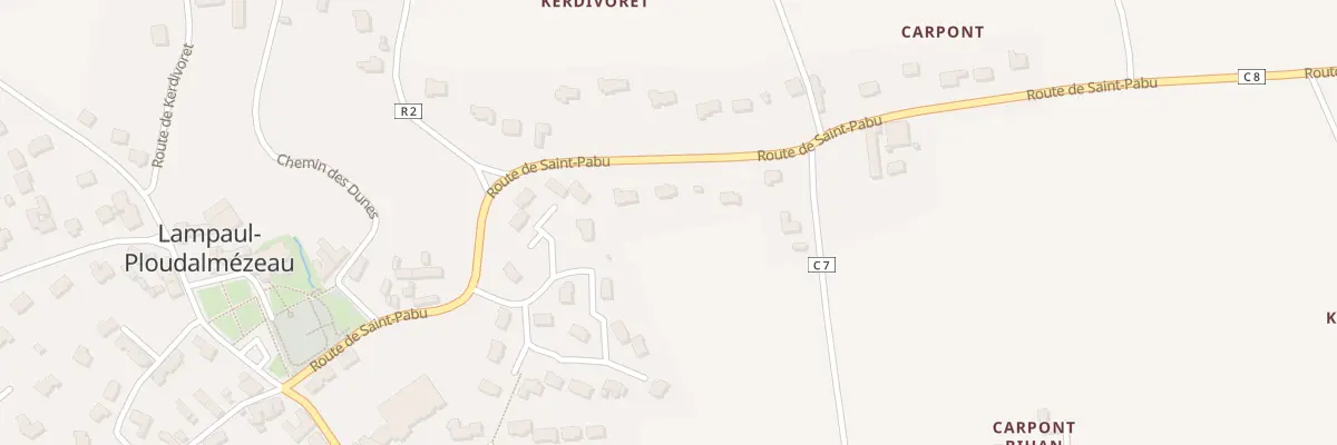 Plan du 26 Rte de Saint-Pabu à Lampaul-Ploudalmézeau