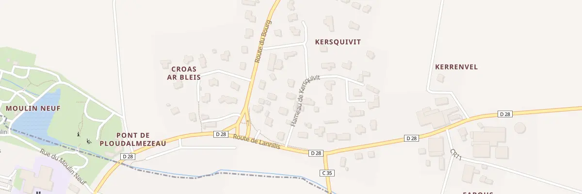 Plan du 18 Hameau de Kersquivit à Lampaul-Ploudalmézeau