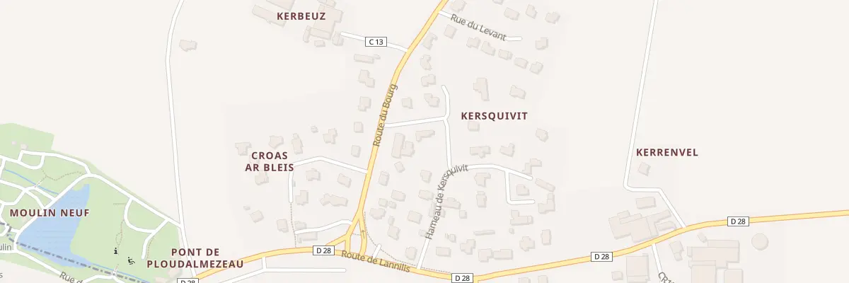 Plan du 2 Hameau de Kersquivit à Lampaul-Ploudalmézeau