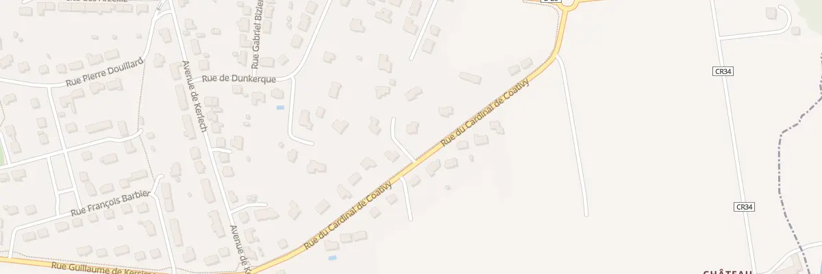 Plan du 22 Rue Cardinal de Coativy à Ploudalmézeau