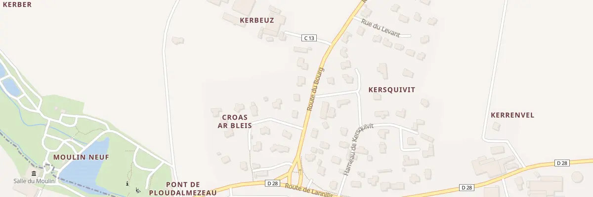 Plan du 9 Rte du Bourg à Lampaul-Ploudalmézeau