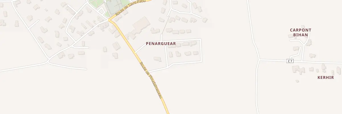 Plan du 1 Rue de Primauguet à Lampaul-Ploudalmézeau