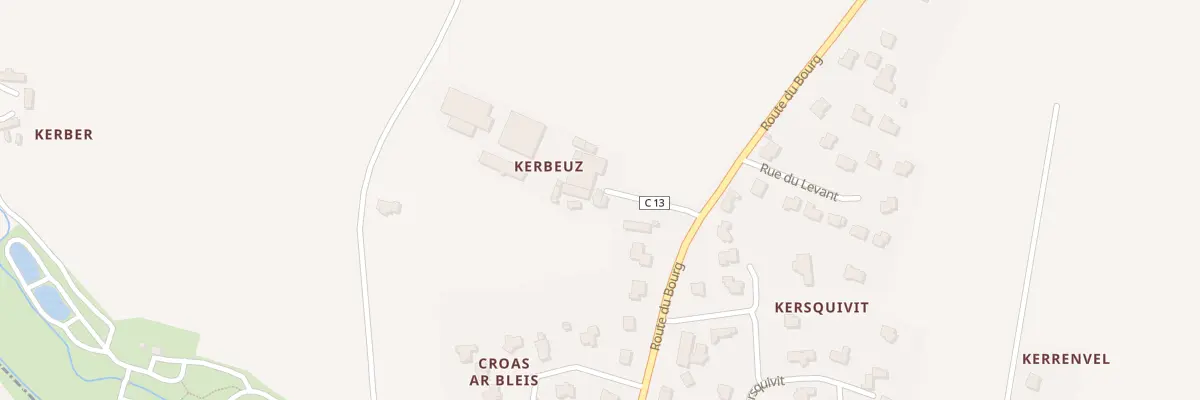 Plan du 79 Kerveus à Lampaul-Ploudalmézeau