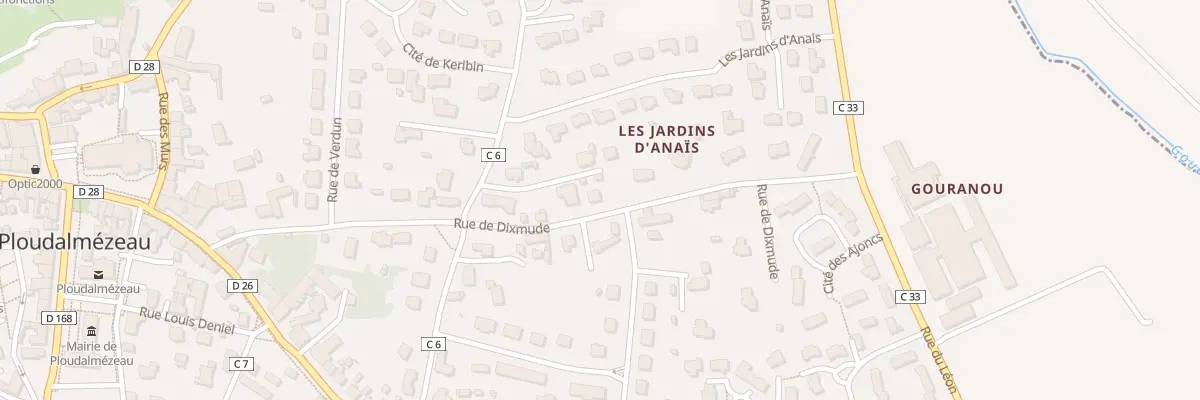 Plan du 20 Rue Dixmude à Ploudalmézeau