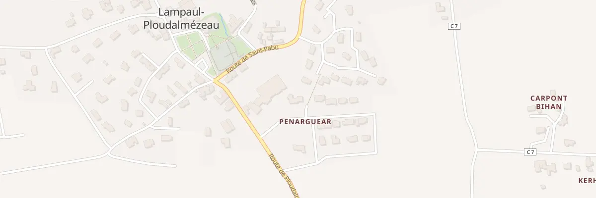 Plan du 1B Rue de Primauguet à Lampaul-Ploudalmézeau